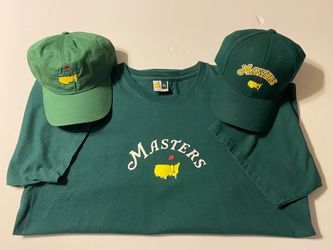 MASTERS - XL Shirt and 2- Ball Caps