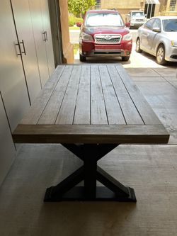 Hampton Bay Farmhouse Wood Dining Outdoor Table for Sale in