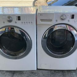 LG WASHER AND GAS DRYER SET SIDE BY SIDE OR STACKED, FREE DELIVERY AND INSTALLATION