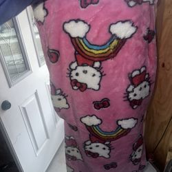 Hello Kitty Fuzzy Blanket 
