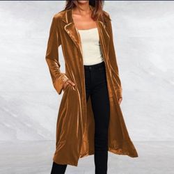 Open Front Long Cardigan