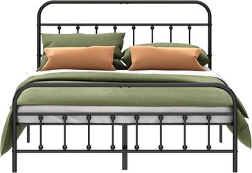 Full size platform bed metal frame
