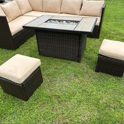 Patio Sectional Set 