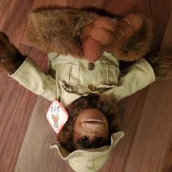Stuffed Monkey, Excellent Condition! Has Orinal Tag.