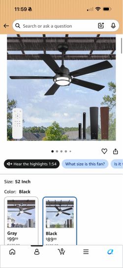 Outdoor ceiling fan