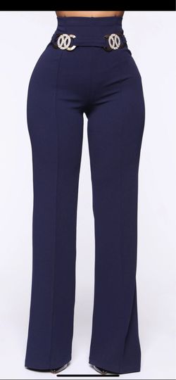 Fashion Nova Oh So Icy Belted Pant  Medium Size