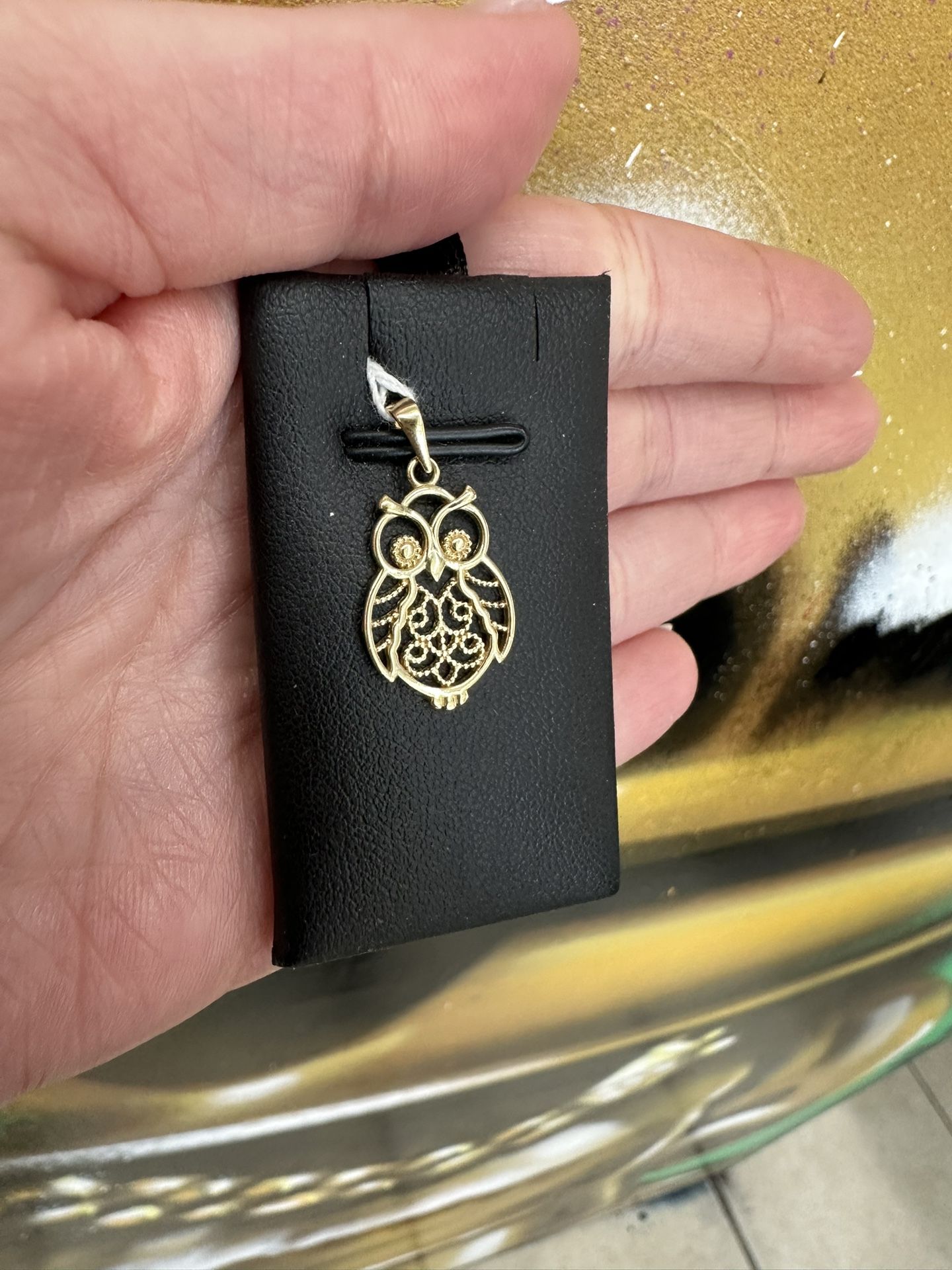 14k OWL CHARM 