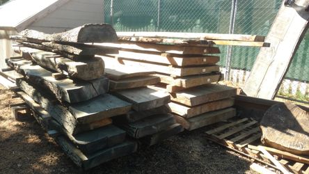 Live edge wood slabs