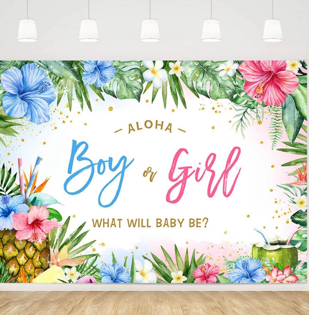 Aloha Gender Reveal Banner