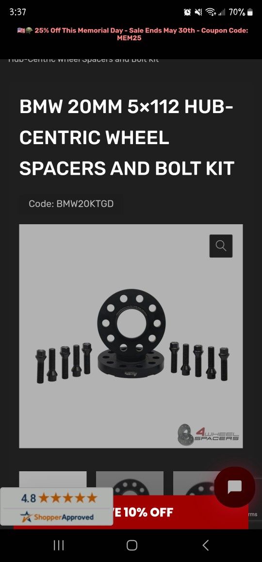 Wheel Spacers and Bolts