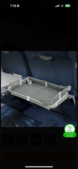New gray airplane tray cover (folded)