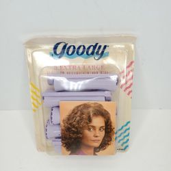 Vintage 1991 Goody Extra Large Perm Rod Curlers 1 Pack of 5 Lavender Rollers