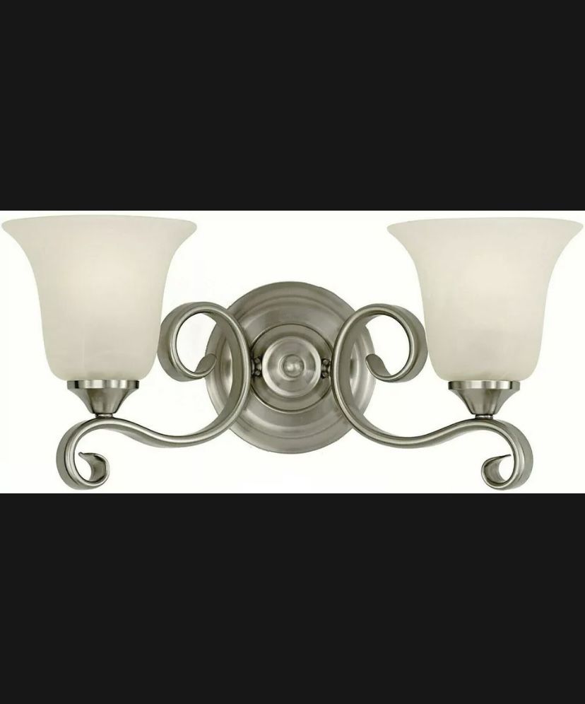 Murray Feiss VS10402-BS Vista Bathroom Vanity Light In Brushed Steel