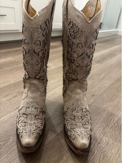 White rhinestone corral