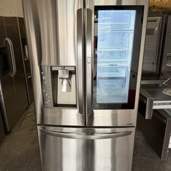 36” LG Glass  FRIDGE REFRIGERATOR NEVERA HELADERA FRIO REFRIGERADOR GOOD CONDITION DELIVERY 🚚 FREE WARRANTY 100 DAYS