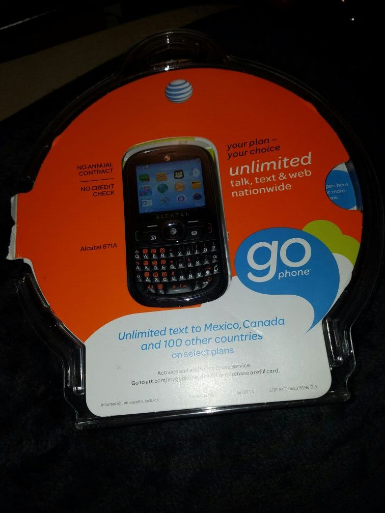 Atnt alcatel 871a go phone
