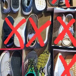 4 PAIRS ALL For $30 - Men Walking Shoes Converse Flat Size 9.5 10 Running Adidas All Star