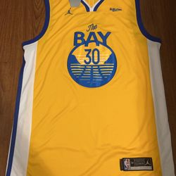 Stephen Curry Gold State Jersey