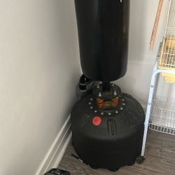 punching  bag and stand 