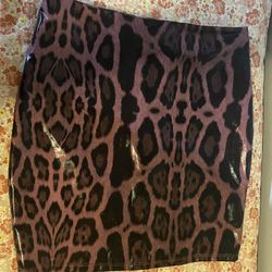 NWT fashion nova pink black cheetah print mini skirt size small