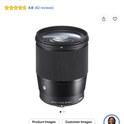 Sigma - Contemporary 16mm f/1.4 DC DN Wide-Angle Lens for Select Sony E-mount Cameras - Black