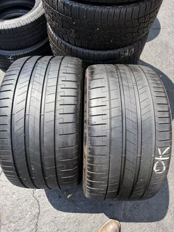 2 tires 305-30-21 Pirelli 80% tread life $170 for both mounted and balanced