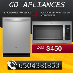 DiswAsher And Microwave Over The Range 