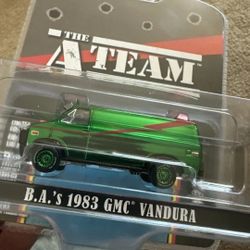 GREENLIGHT HOLLYWOOD B.A.'S 1983 GMC VANDURA GREEN  CHASE A-TEAM 