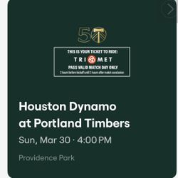 2 Tickets For Timbers Vs Huston 3/30 At 4pm