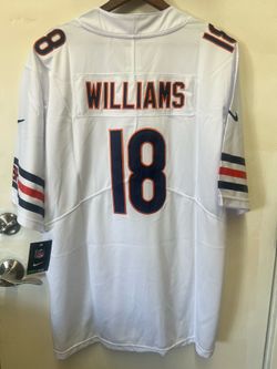 Mitch Williams #18 Chicago Bears White New Jersey Size XL