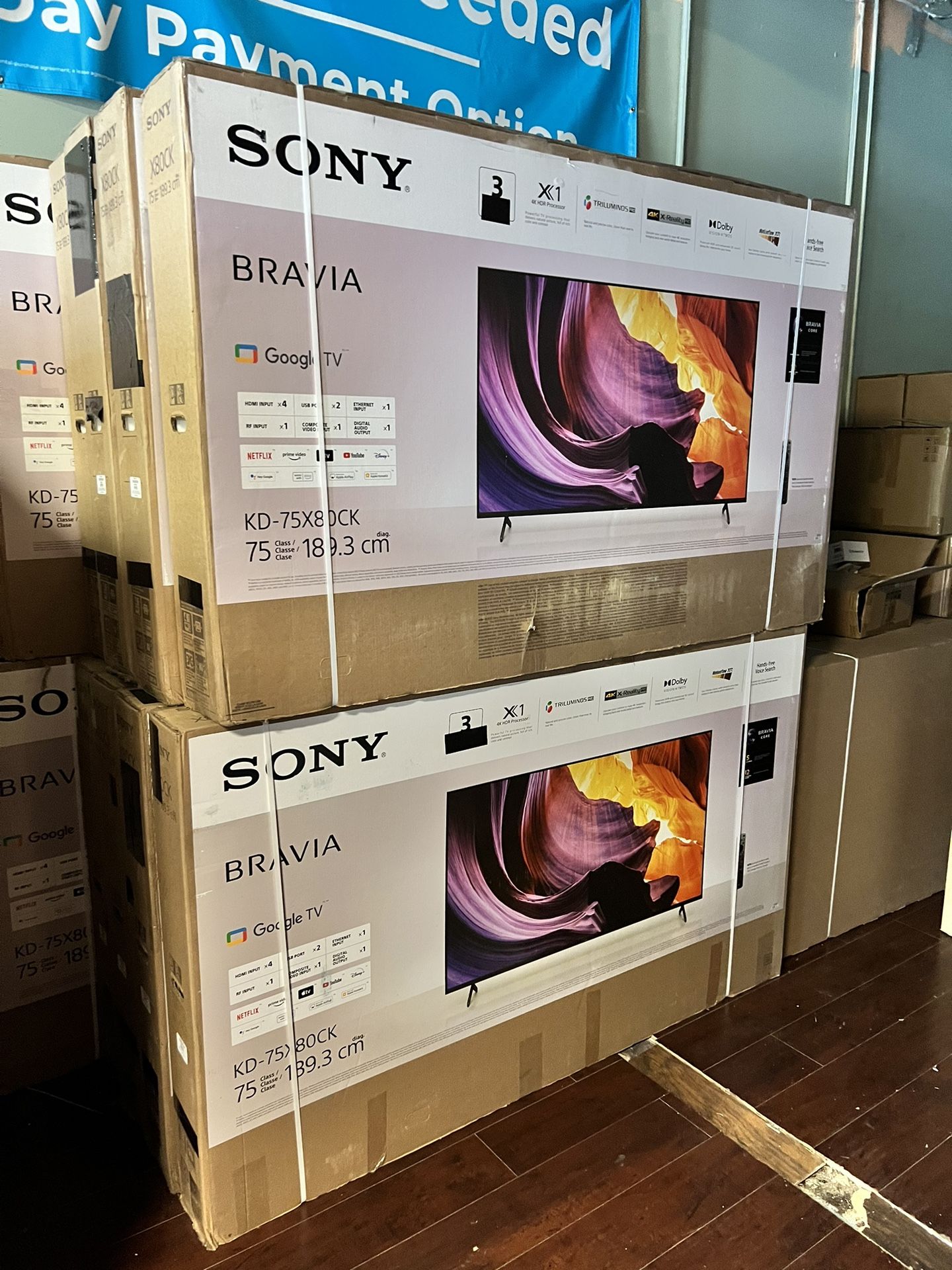Sony Bravia 75 Inch 4K Tv Smart Kd75x80K