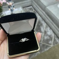 Heart diamond Pave Ring From Zales Size 7
