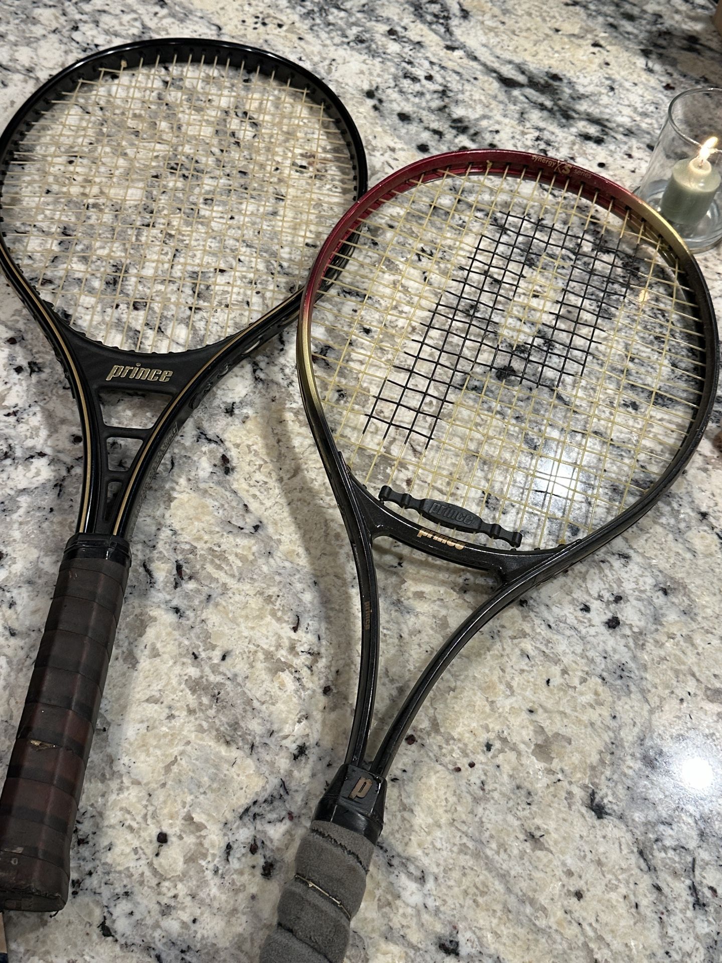 2 Prince Tennis Rackets, Synergy Pro