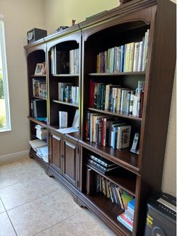 All Wood Bookcases x3