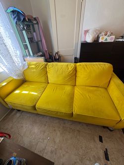 Yellow 3-Seat Sofa