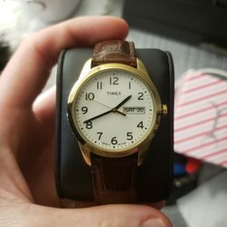 Timex Gold Day Date Watch