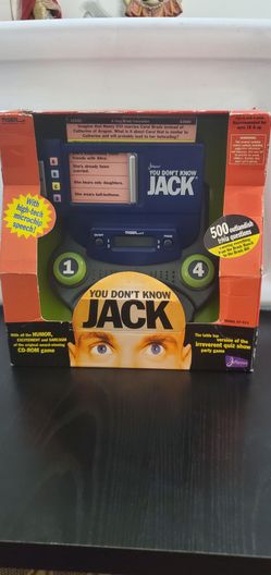vintage You Don't Know Jack electronic tabletop