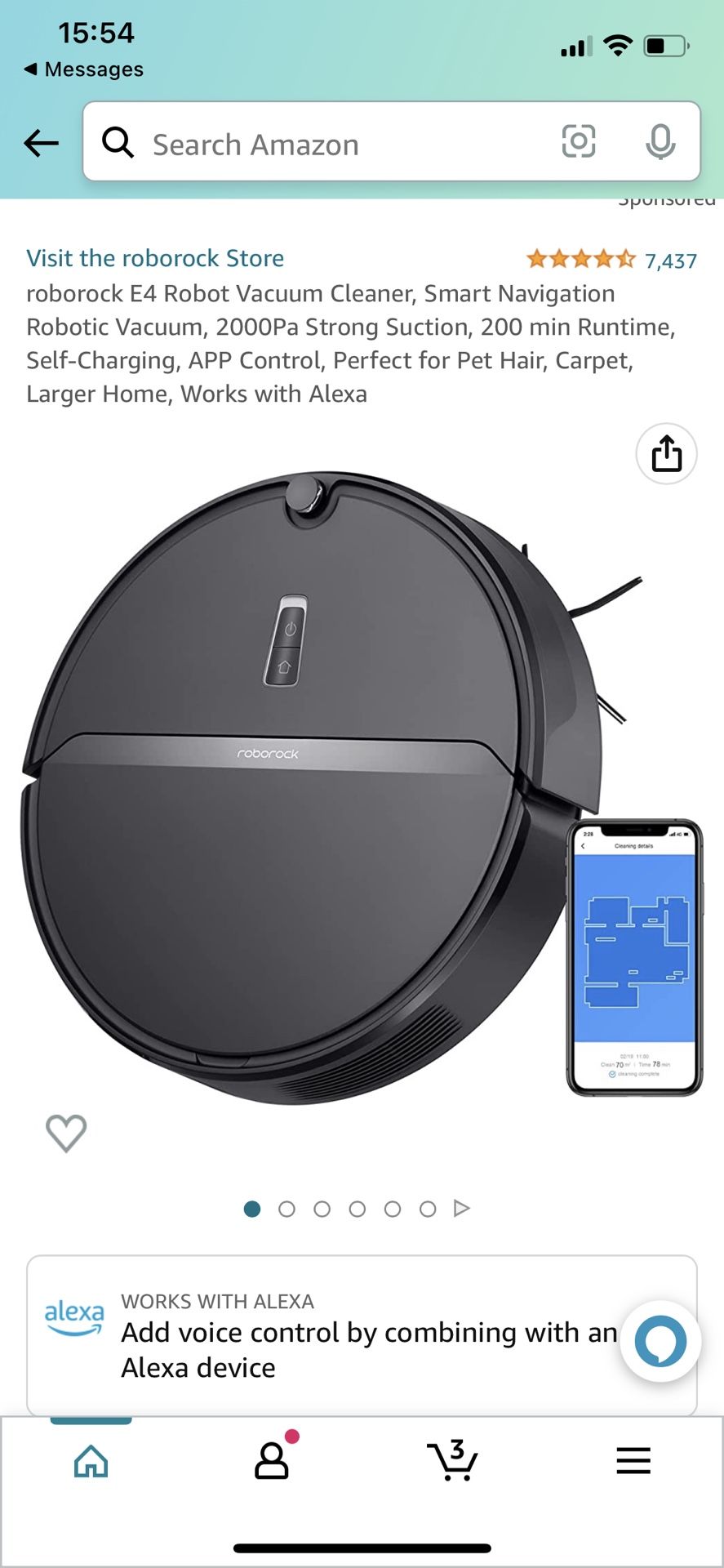 Roborock E4 Robot VacuumCleaner ( NOT A Mop) Highly Rated On Amazon