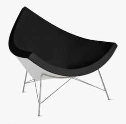 George Nelson Coconut Chair - Vitra 2013 - Black Leather
