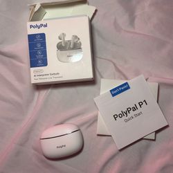 PolyPal AI Real Time Translation Earbuds