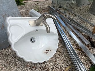 Sink with faucet