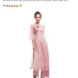 2 Vietnamese Ao Dai Dresses