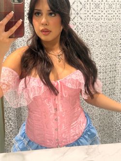 Pink corset