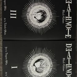 Death note Manga Black Edition 1 And 3 