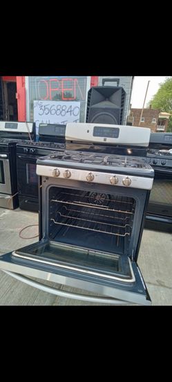 stainless & black gas ovens
