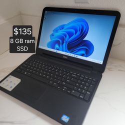 Windows 11 Dell laptop. 8 GB ram.  SSD. 👍Se Habla Español👍👍Delivery Available👍