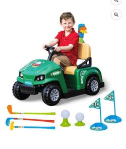 Brand new factory sealed Golf Cart Ride-On for Kids, 6V Includes Golf Clubs and Balls