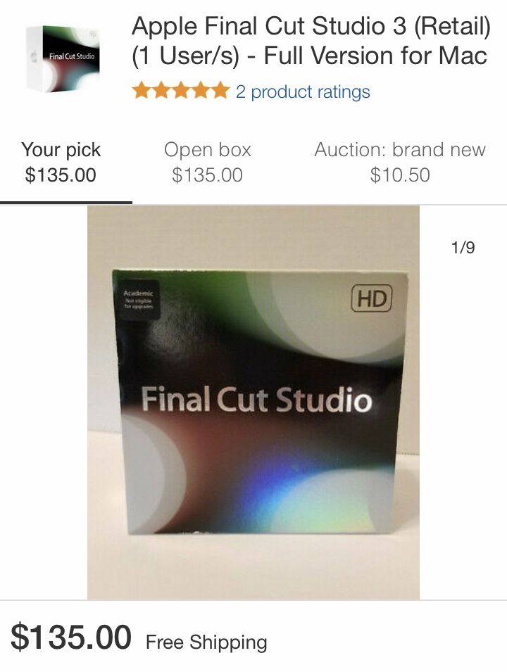 Apple Final cut studio
