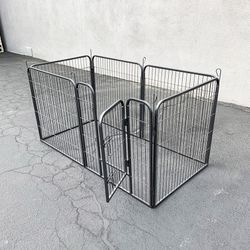 (New) $85 Heavy Duty Dog Pet Playpen Fence Gate, 6-Panels X (32” Tall X 32” Wide)