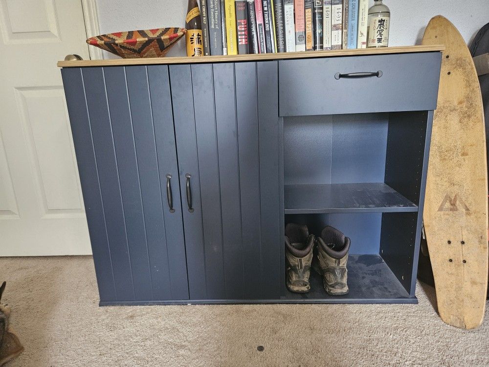 Ikea "Skruvby" Sideboard And Bookshelf